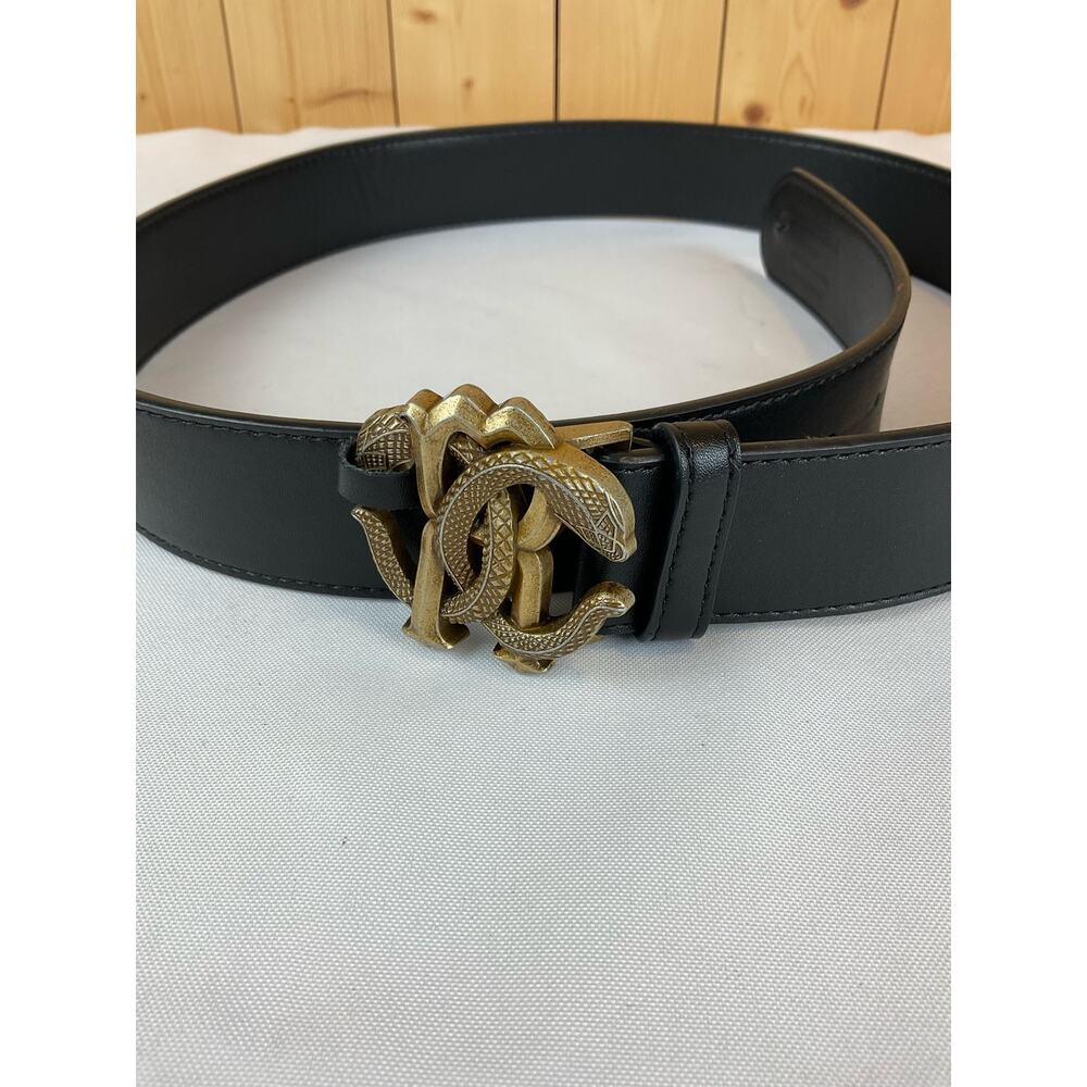 Roberto Cavalli Leather Belt Men's Belt, about 43 inches long